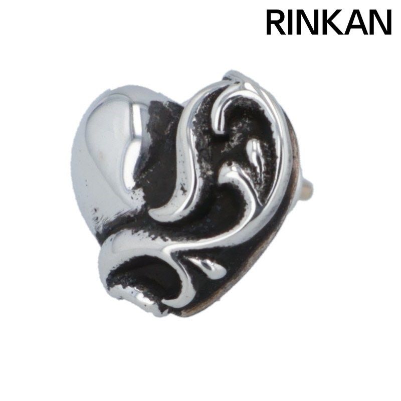 クロムハーツ STUD HEART|ハートスタッド シルバーピアス メンズ