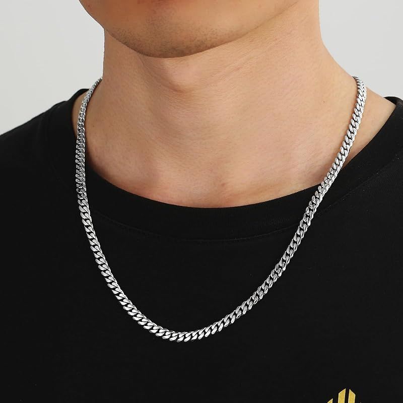 在庫処分セール 言い換え チェーンネックレス KRKC&CO 6面カット 5 喜平ネックレス メンズ アクセサリー