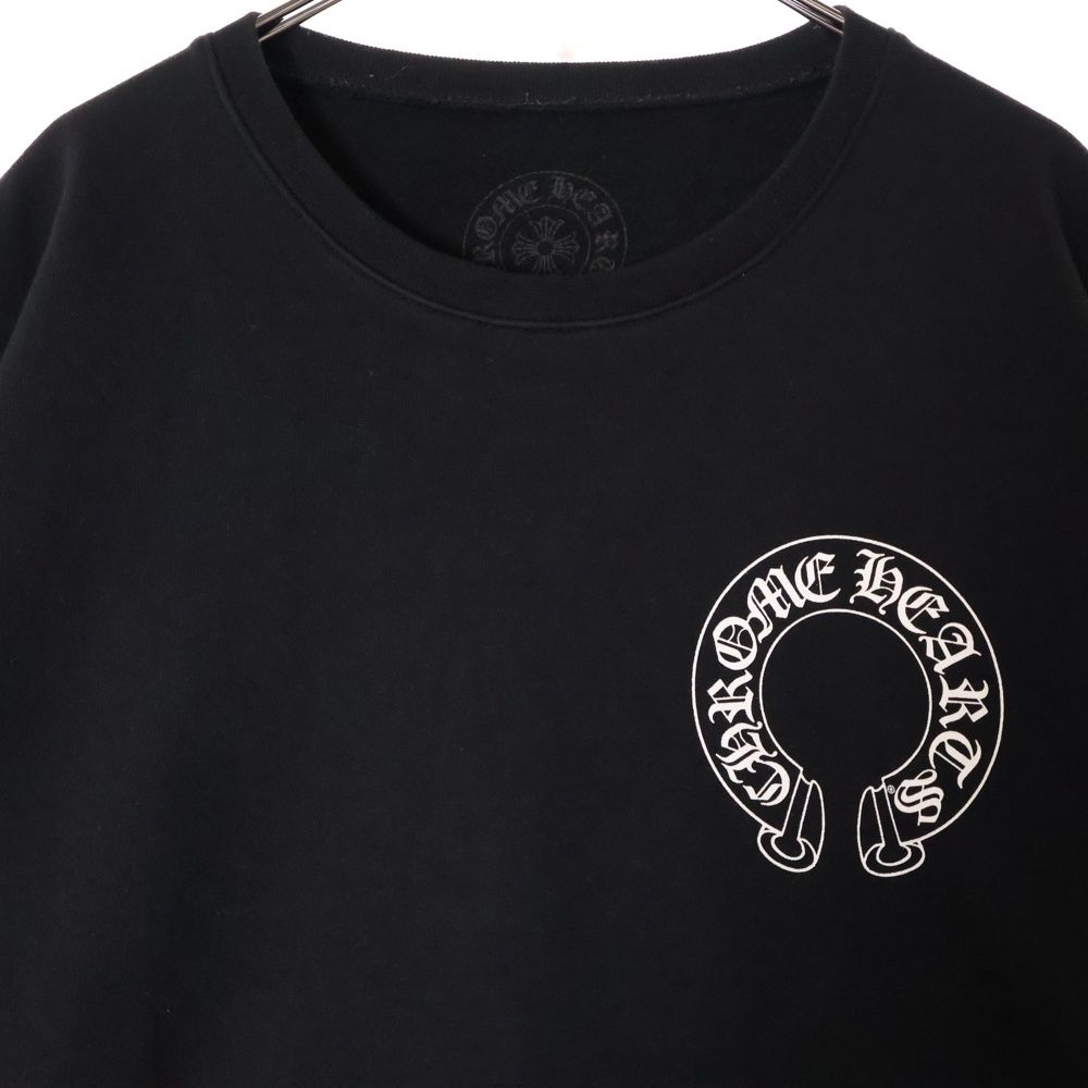 【CHROME HEARTS】 ホースシュー 袖 フローラル スウェット CHROME HEARTS クロムハーツ HORSE SHOE CREW NECK SWEAT アーム