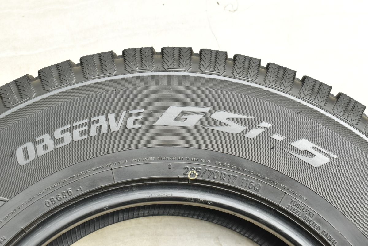 【送料無料】トーヨー オブザーブ GSi-5 265/70R17 4本セット FJクルーザー ランドクルーザープラド ハイラックス パジェロ 送料無料