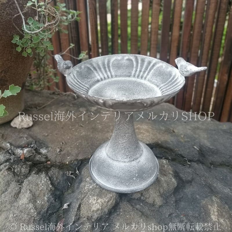 ガーデンオブジェ バードフィーダー バードウォッチング 2匹 鳥の