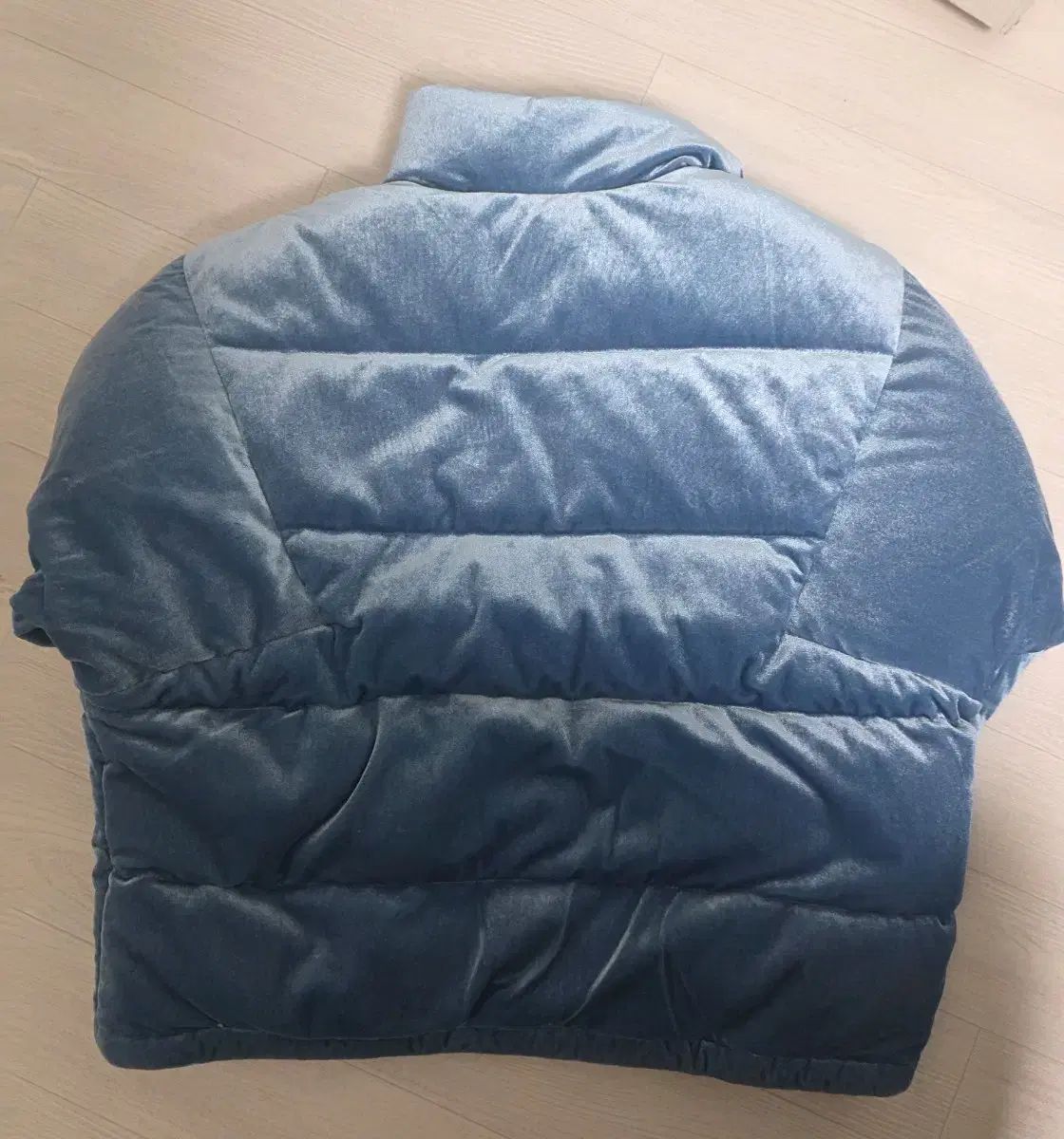 ルラビ ポンポン ベロア ダウン ブルゾン