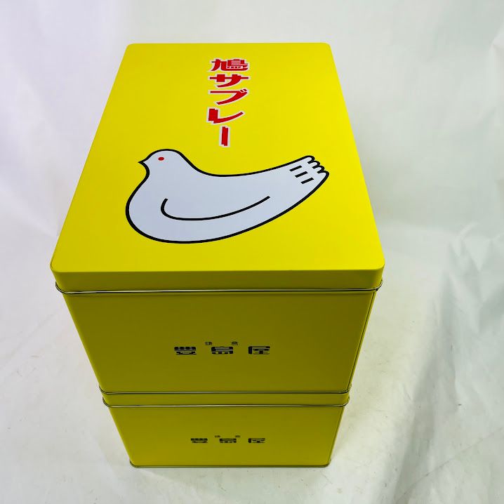 中古】鳩サブレ―大缶44枚高さ16.5センチ空缶2個セット - メルカリ
