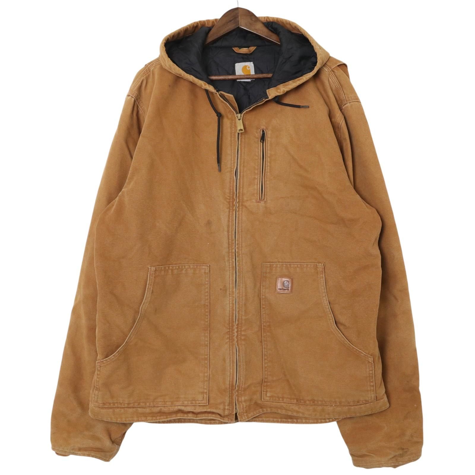 Carhartt ブラウンジャケット　古着 Carhartt カーハート アクティブジャケット ワーク ブラウン