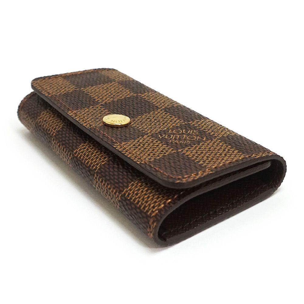 ルイ ヴィトン ミュルティクレ 4 キーケース ダミエ ブラウン 茶  