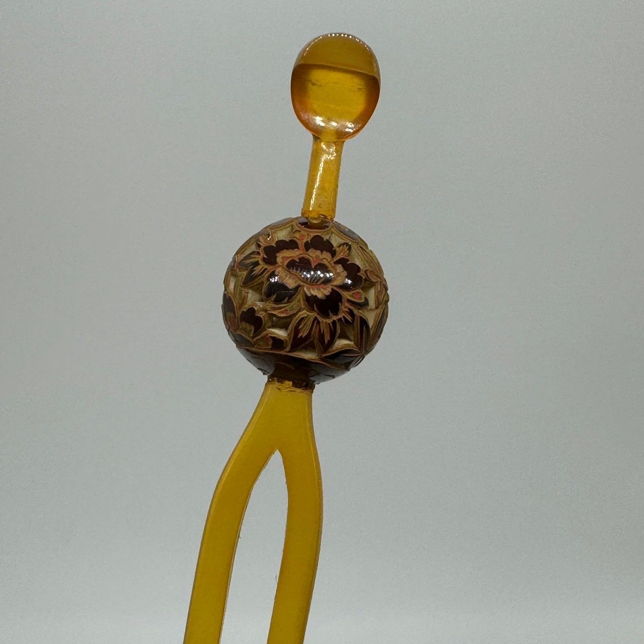 特価】美品 逸品 本鼈甲 べっ甲 べっ甲 簪 平簪 玉簪 かんざし 3 