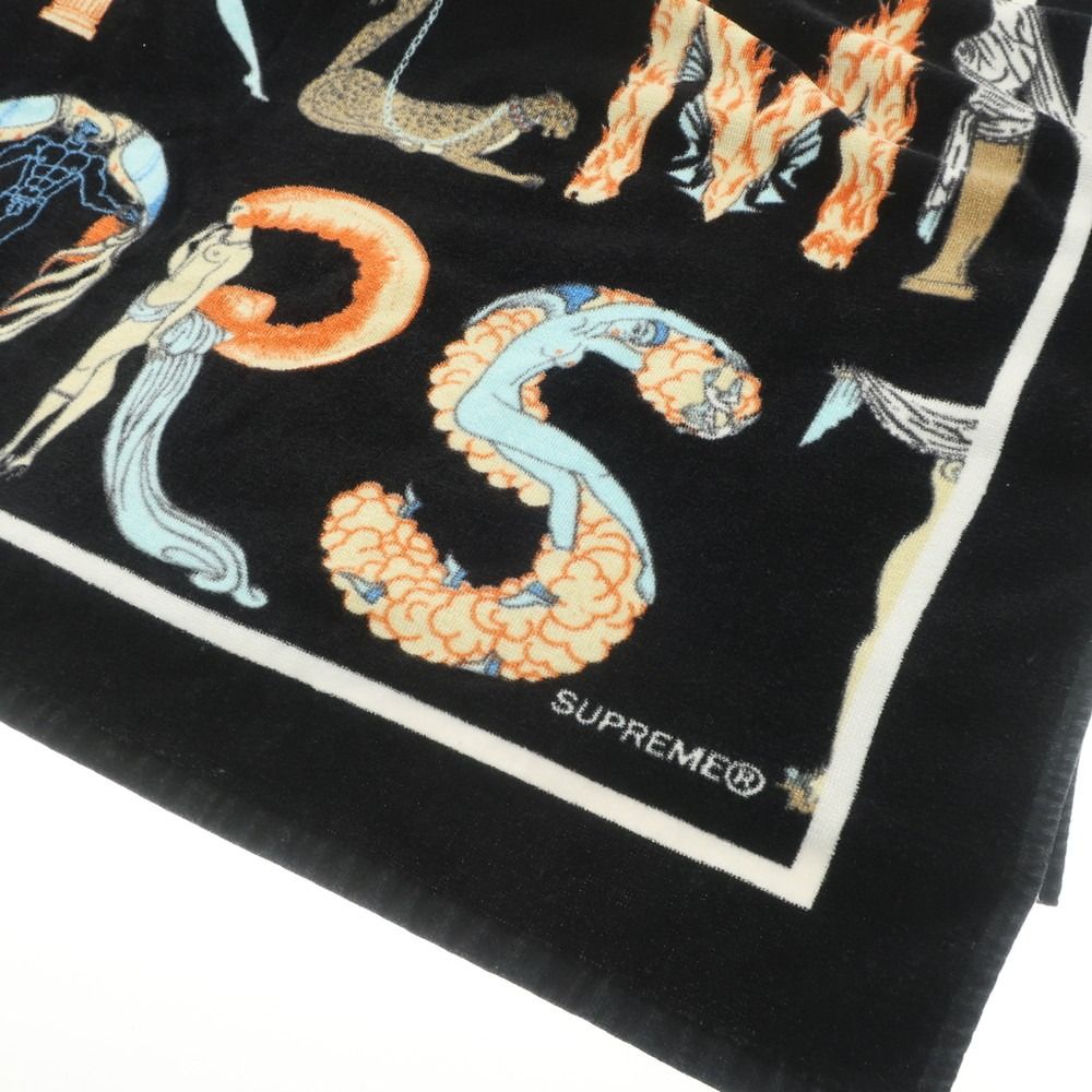 【中古】シュプリーム Supreme 2018年春夏 Alphabet Beach Towel ビーチタオル ブラックxブラウン【メンズ】 中古】シュプリーム Supreme 2018年春夏 Alphabet Beach Towel ビーチ