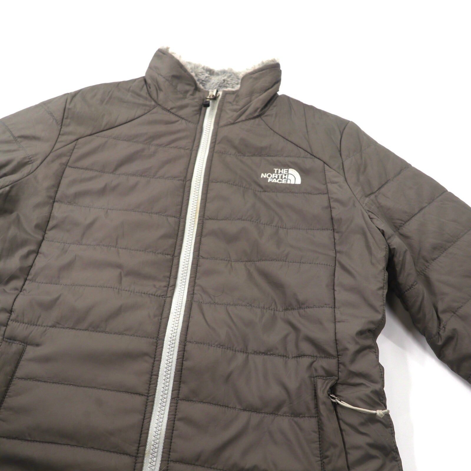 THE NORTH FACE フリースジャケット ナイロンジャケット XS グレー リバーシブル - メルカリ