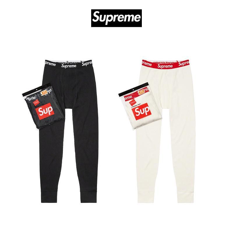 3600000030001 シュプリーム ヘインズ パンツ Supreme Hanes Thermal Pant 1 Pack サーマル パンツ インナー メンズ hanes 衣類