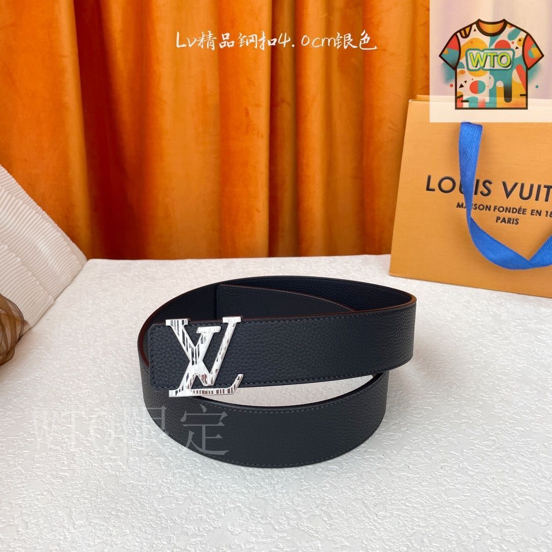 今日特価】LOUIS VUITTON Double-sided ライチ柄 レザーベルト