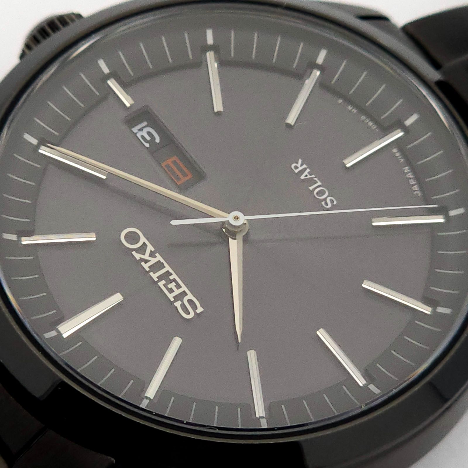 ☆美品 SEIKO セイコー V158-0AM0 ソーラーQZ 動作品 黒 - メルカリ