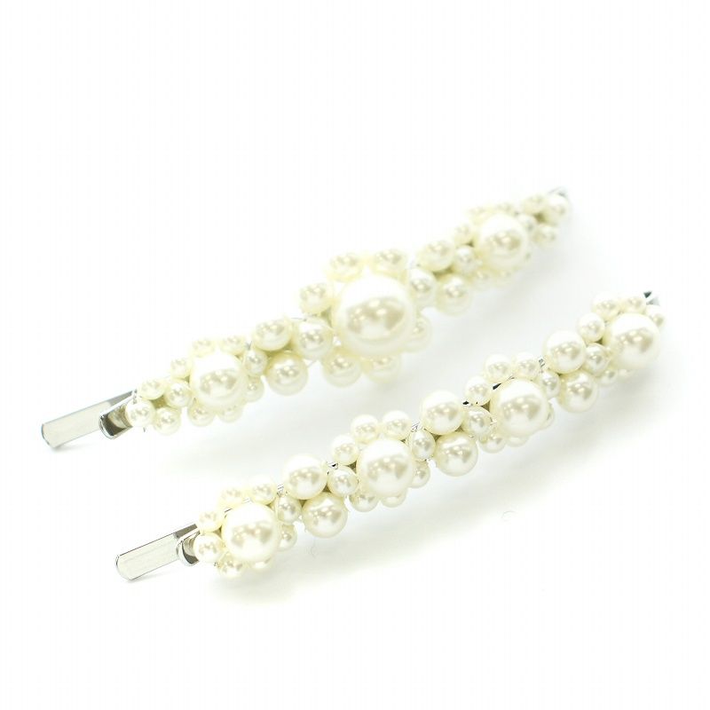 【大人気】Simone Rocha シモーネロシャ パールヘアクリップ Simone Rocha ヘアピン ヘアーアクセサリー 花 パール (Simone