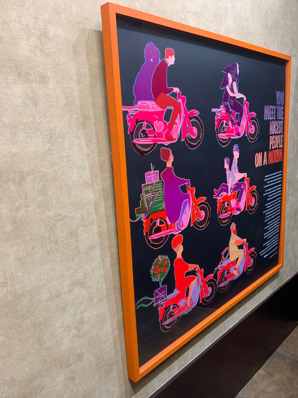 額付】【真作】YOU MEET THE NICEST PEOPLE ON A HONDA ルパート  