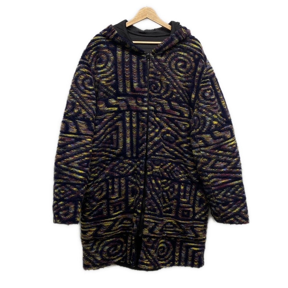 MISSONI(ミッソーニ) コート サイズ52 XL レディース - ネイビー
