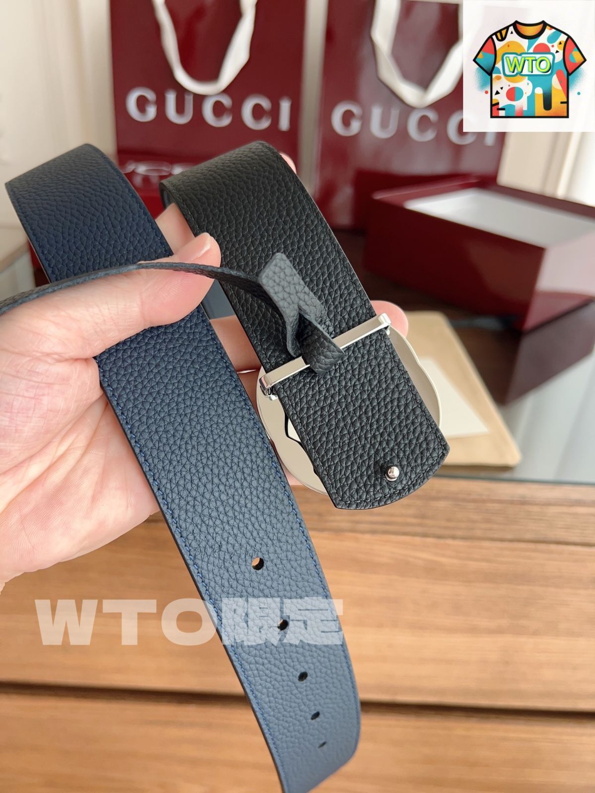 GUCCI ベルト　げんげん2 今日特価】Gucci Double G 2.0cm 本革ベルト-2 - メルカリ