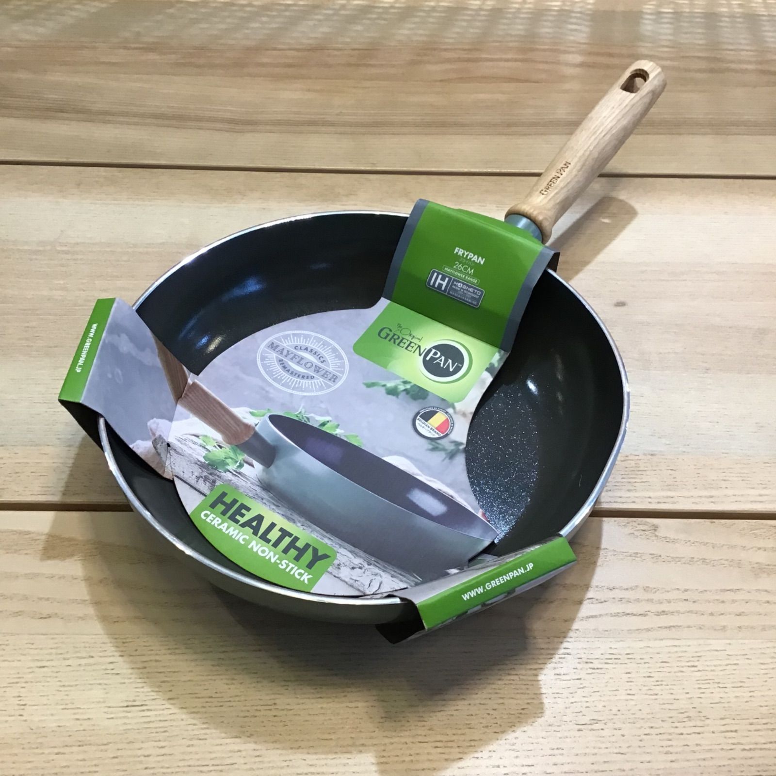 新品未使用品】GreenPan グリーンパン フライパン26cm Mayflower