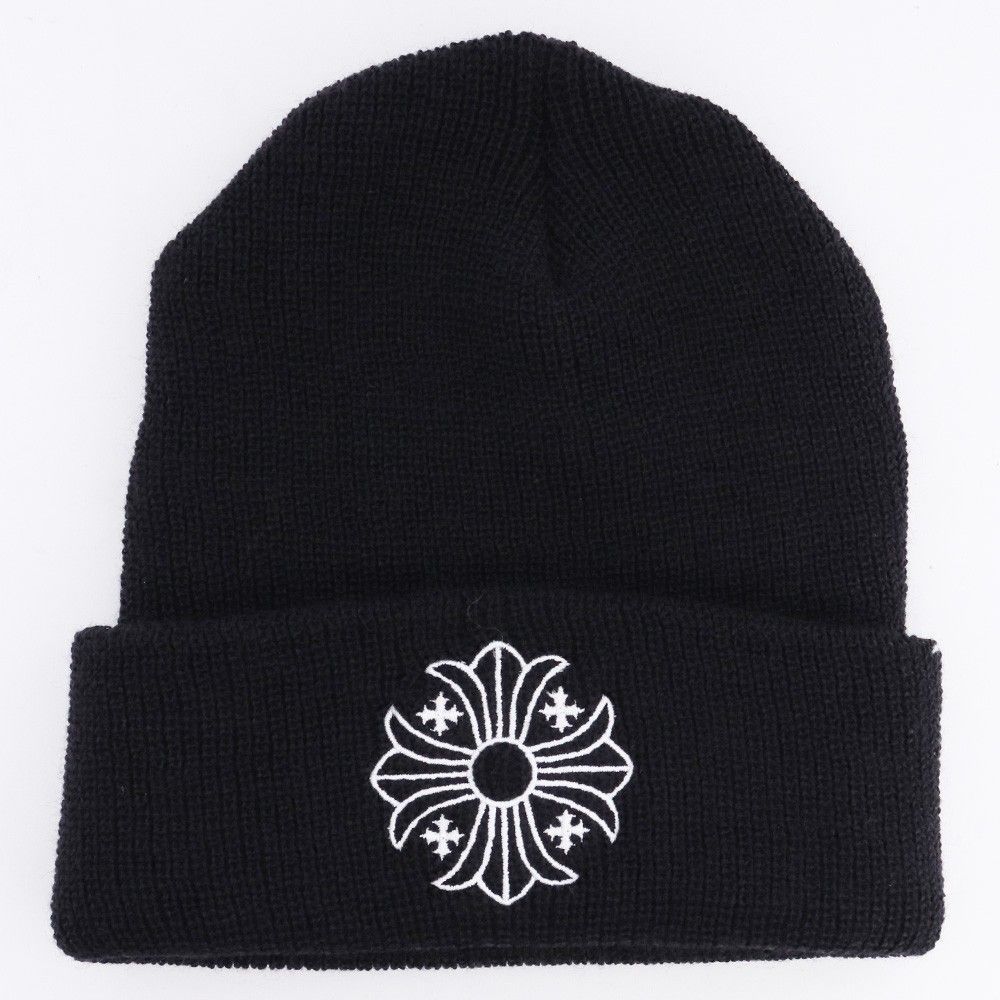 未使用 CHROME HEARTS ウールワッチキャップ CHプラス ブラック