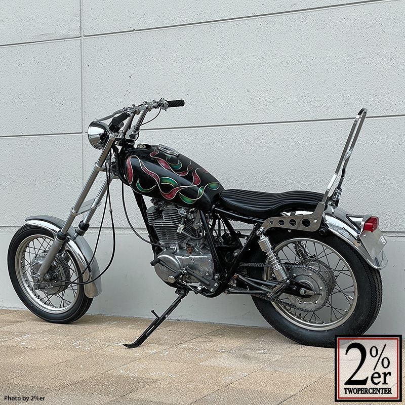 2%er製　スリムダブルシート　バーチカルロール　ヤマハSR400/500 スリムダブルシート ベイツタイプ バーチカルロール SR400/500