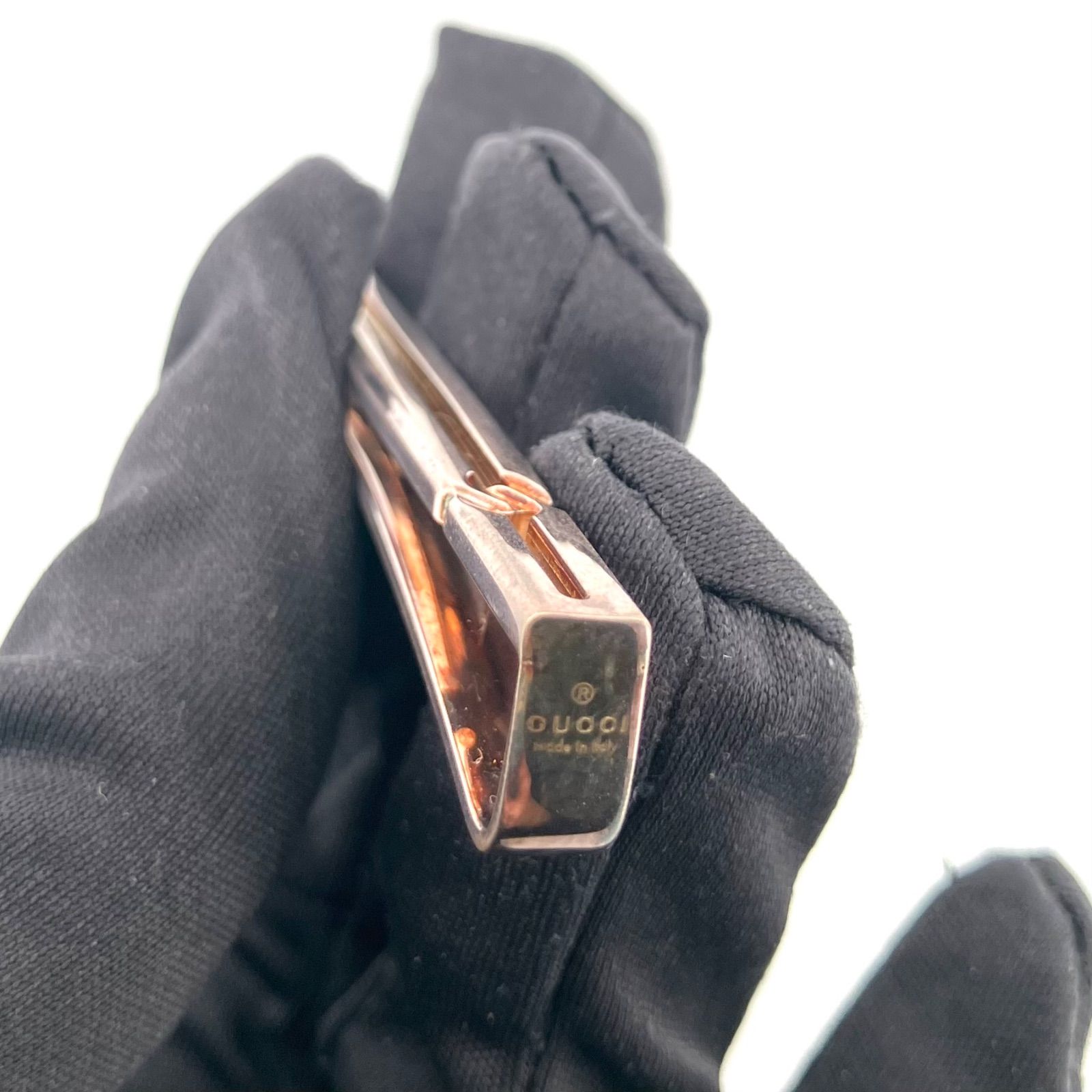 グッチ　GUCCI ネクタイピン　ネクタイ　シルバー925 Ag925 GUCCI（グッチ） ネクタイピン ノットディテール タイバー シルバー925