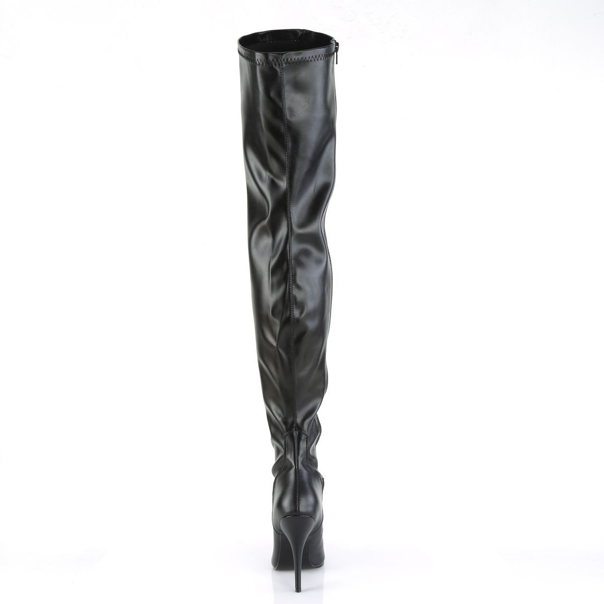 【美品】Pleaser サイハイブーツ つや消し黒 約12.7cmヒール サイハイブーツ Pleaserプリーザー レディース ニーハイブーツ