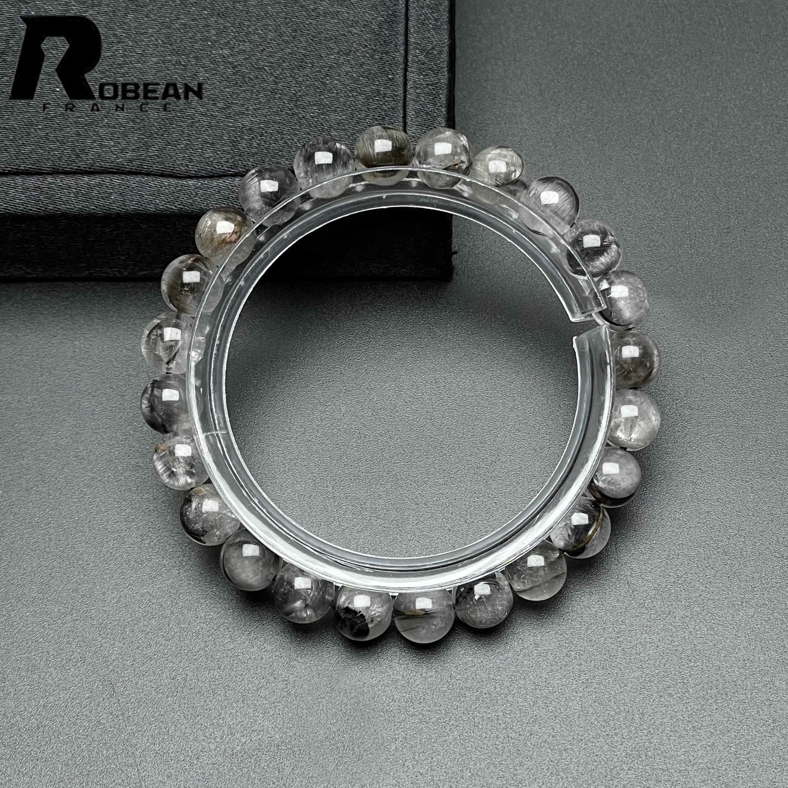 上品 EU製 定価15万円 ROBEAN ブルッカイトインクォーツ パワーストーン アクセサリー ブルッカイト 天然石 プレゼント1 7.9-8.2mm M0721841