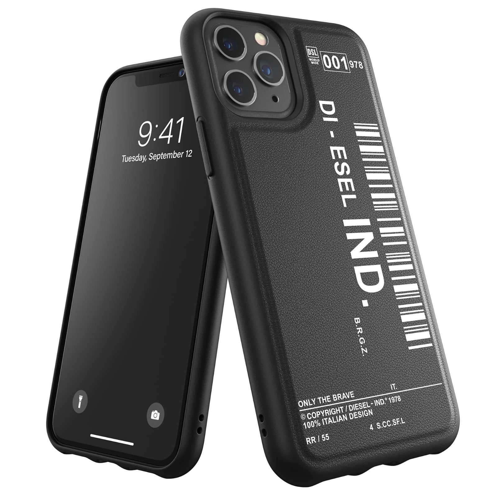 在庫 FW20 Proケース バーコードグラフィック ディーゼル iPhone11 iPhone 11 DIESEL Pro ブラック|ホワイト