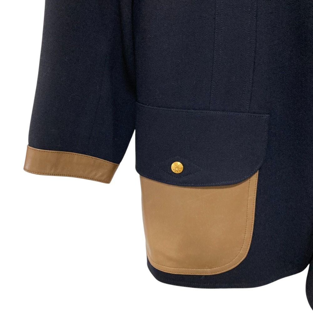 HERMES エルメス　スカート　ネイビー HERMES - 美品 Vintage エルメス HERMES セットアップ スカート