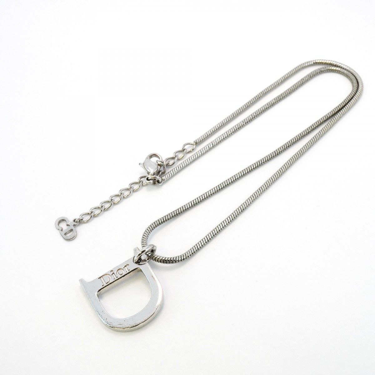 ☆SALE【5jfb0733】クリスチャンディオール ネックレス Dロゴ