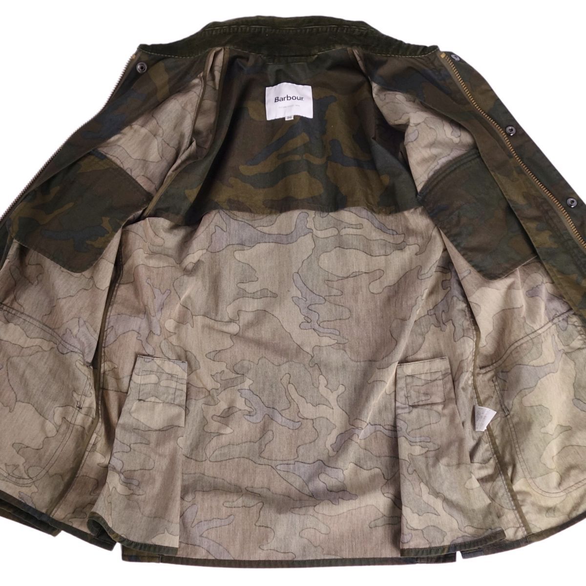美品 バブアー Barbour ジャケット 迷彩 カモフラージュ