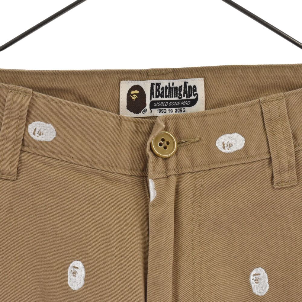 Aapeのベージュ チノパン A BATHING APE AAPE BY A BATHING APE」 チノパンツ MEDIUM ベージュ メンズ