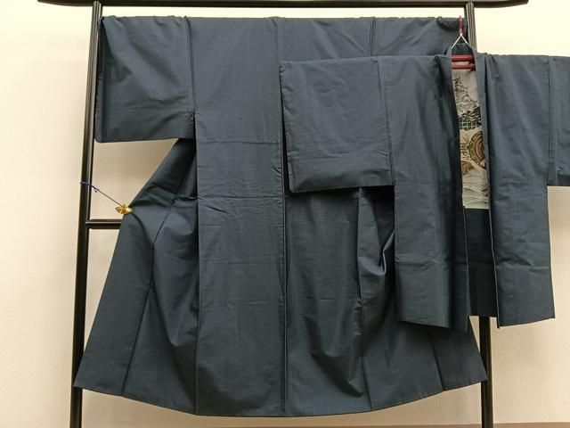 平和屋着物男性　本場大島紬　アンサンブル　絣文様　正絹　逸品　BAAO4809ui