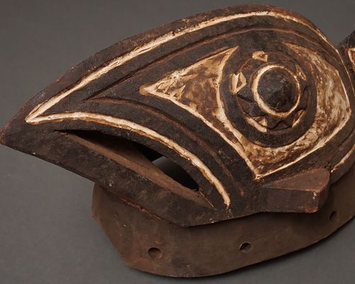 アフリカ ブルキナファソ トゥシャン族 マスク 仮面 No.476 木彫り