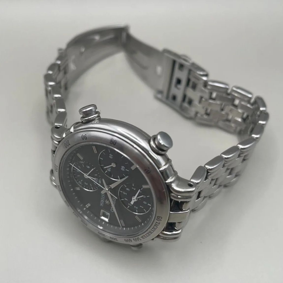 ✨磨きあげメンテナンス済✨】SEIKO ASTERISK 7T52-6A50 黒文字