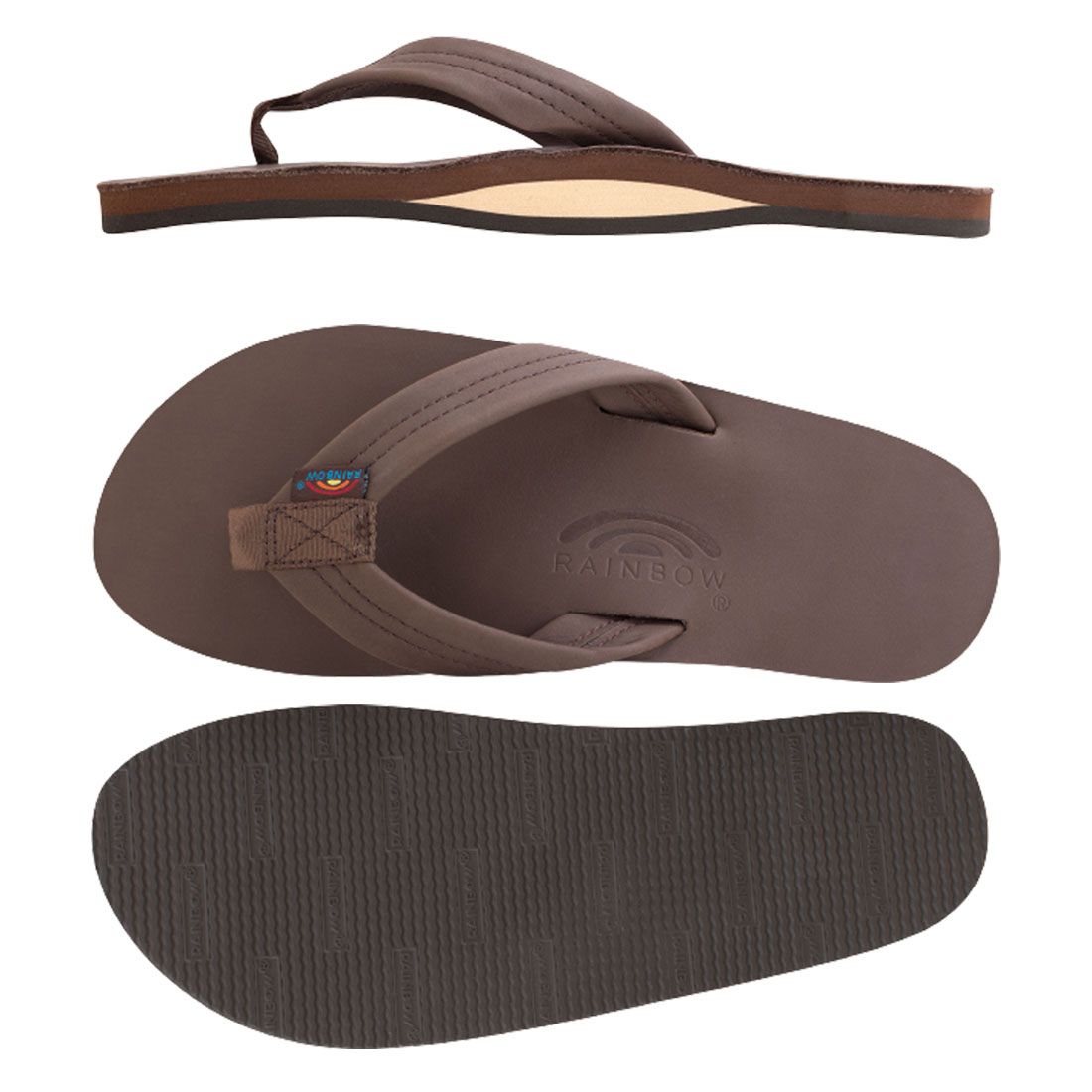 (SALE)RAINBOW SANDALS(レインボーサンダル)ビーチサンダル スリッパ クラシック レザー サーファー シングルレイヤー(薄底) メンズ 301ALTS0 