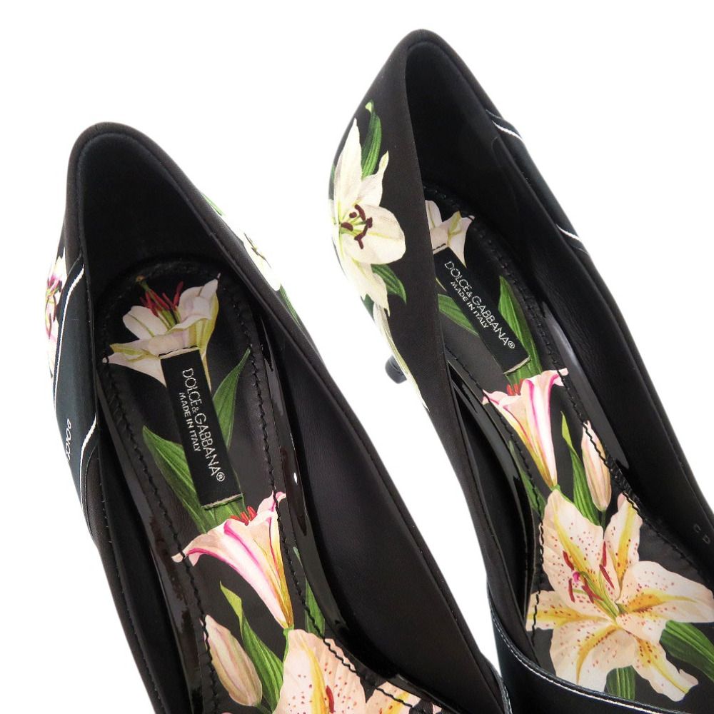 ★美品★ドルチェアンドガッバーナ　パンプス　ビジュー　フラワー　フローラル　花 DOLCE&GABBANA - 美品 DOLCE&GABBANA ドルチェ&ガッバーナ
