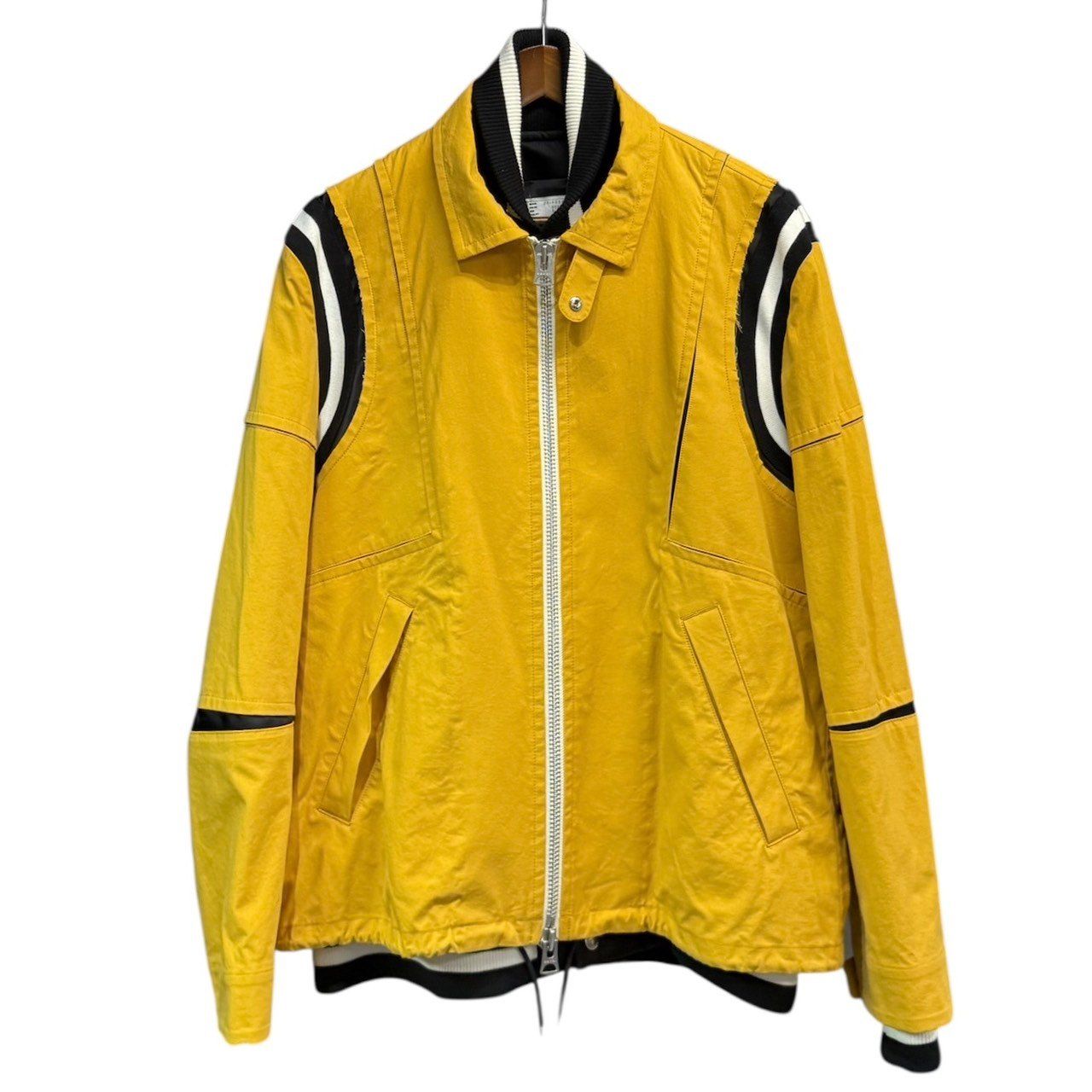 sacai サカイ 21AW Cotton Oxford Blouson レイヤードジャケット 21