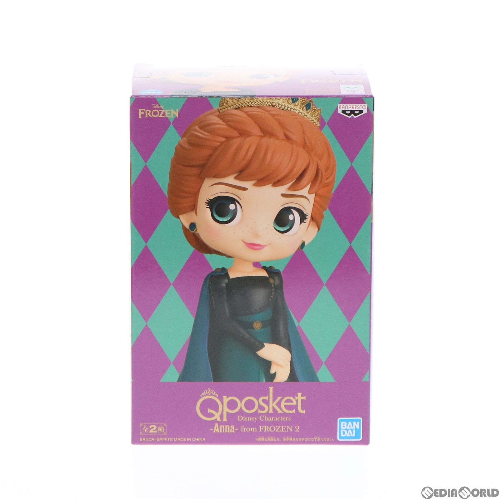 2個セット アナと雪の女王 エルサ フィギュア Qposket Q posket Disney