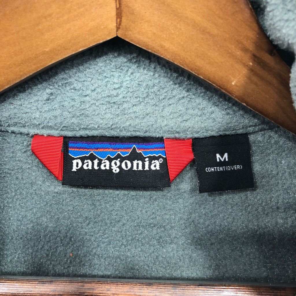 00年代 patagonia パタゴニア フリースジャケット アウトドア セージグリーン (メンズ M) 中古 古着 Q9874