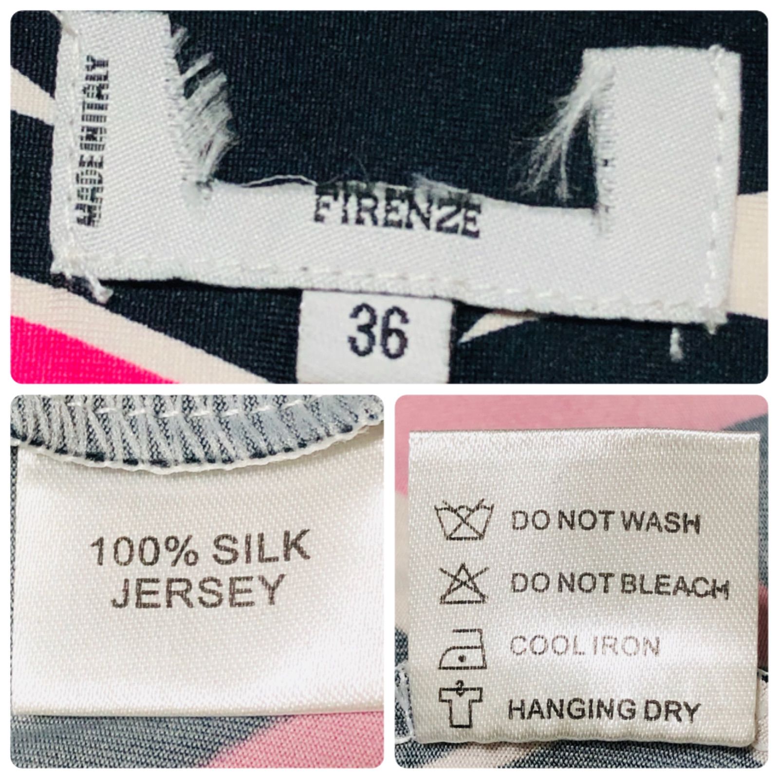 □美品□EMILIO PUCCI エミリオプッチ 七分袖ワンピース プッチ柄 現代
