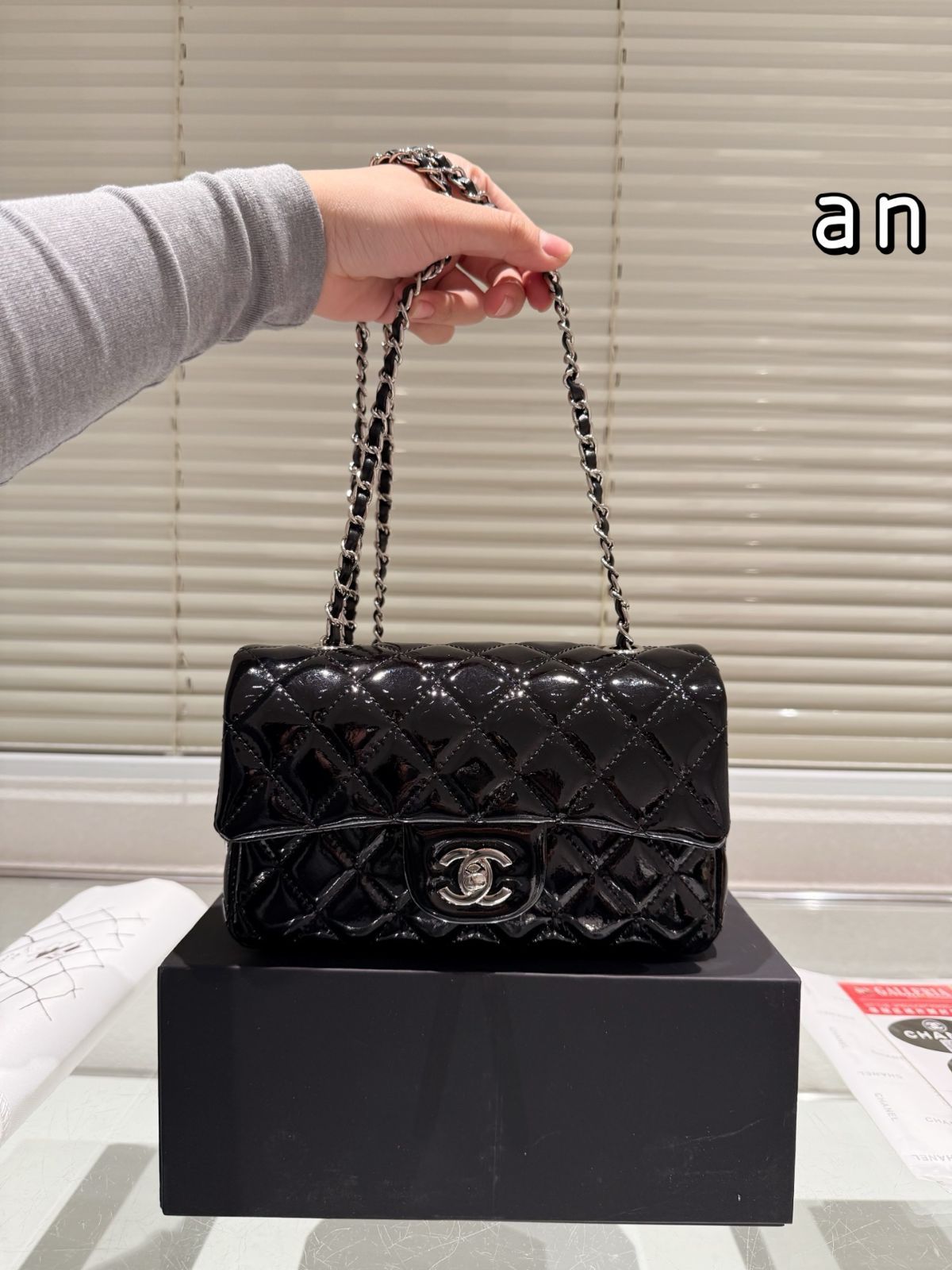 今日 CHANEL Patent Leather CF Bag パテントレザー CF バッグ-WTO輸入2