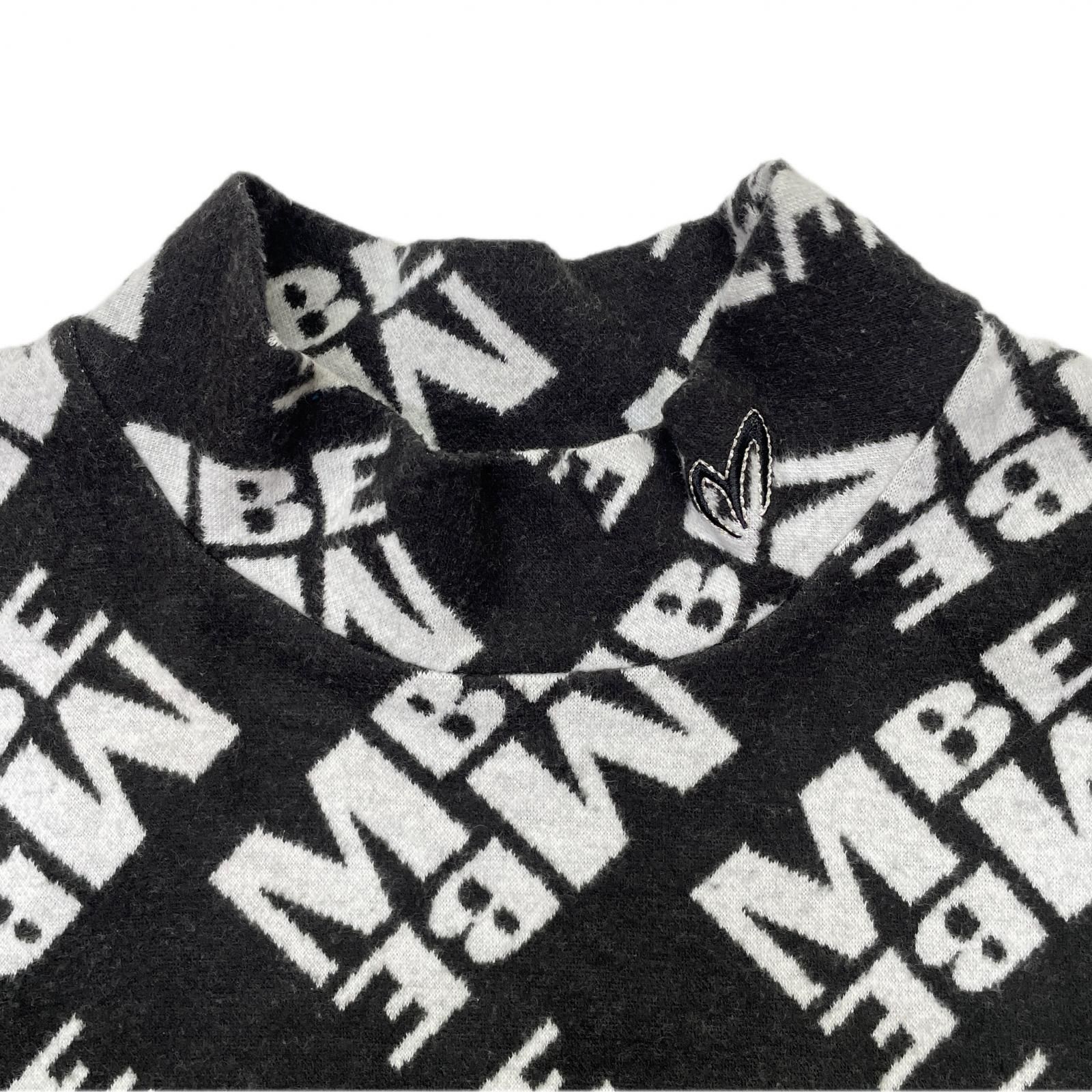 ブラック モックネック