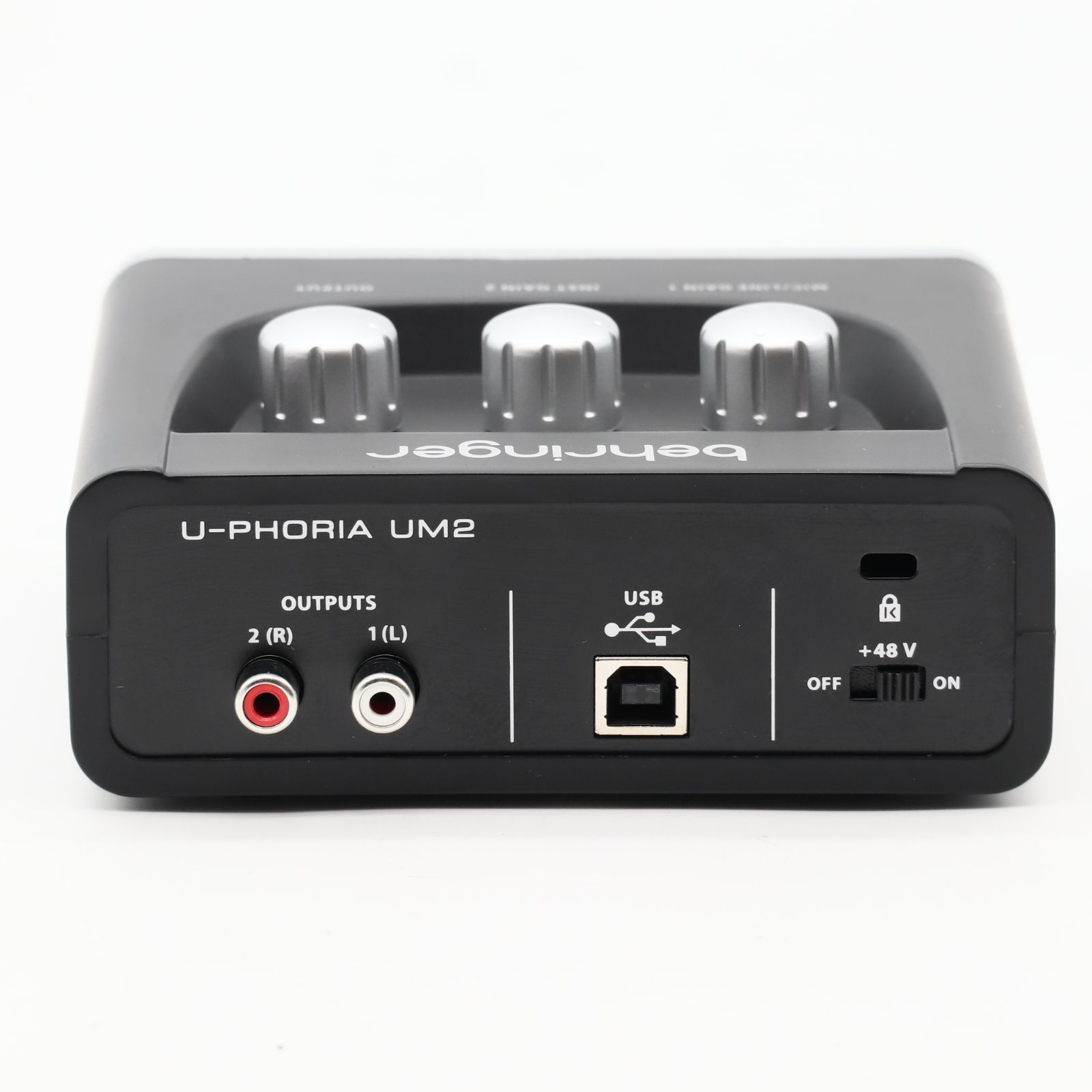 ベリンガー 2入力2出力 USBオーディオインターフェース ブラック 1
