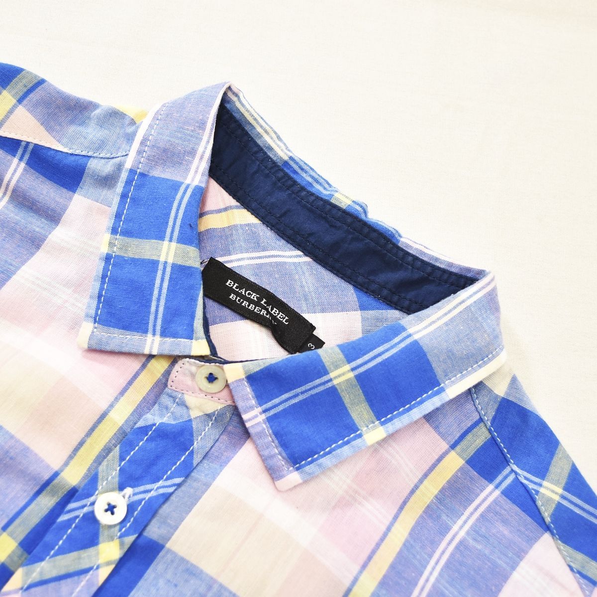 美品】 バーバリー ブラックレーベル BURBERRY BLACK LABEL 半袖
