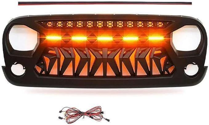 JLルック フロントグリル 07-18y ジープ JKラングラー用 JL仕様