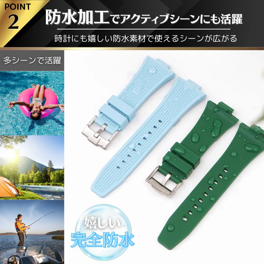 互換品 Tissot PRX シリーズ 用 ラバーベルト 腕時計 カジュアル