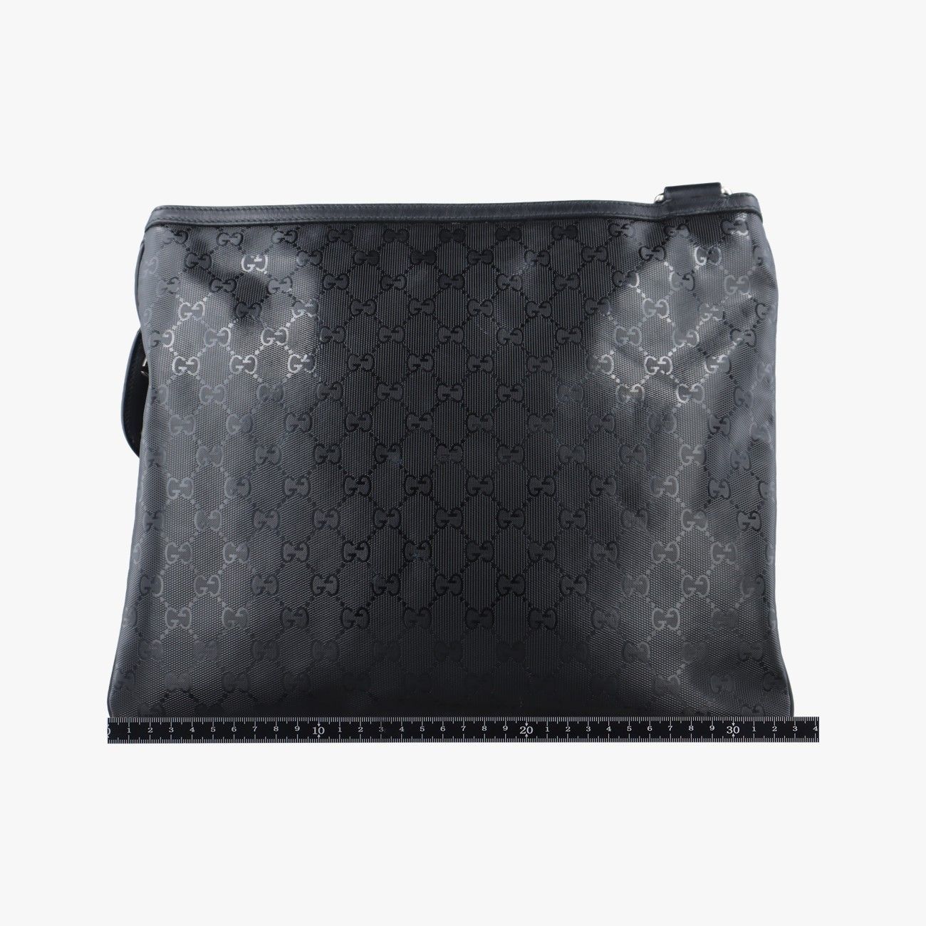 a*7様 GUCCI シンプルリング　保存袋付き　(6月限定価格) グッチGucciGGプリントウェブブラックPVCコーティングキャンバス