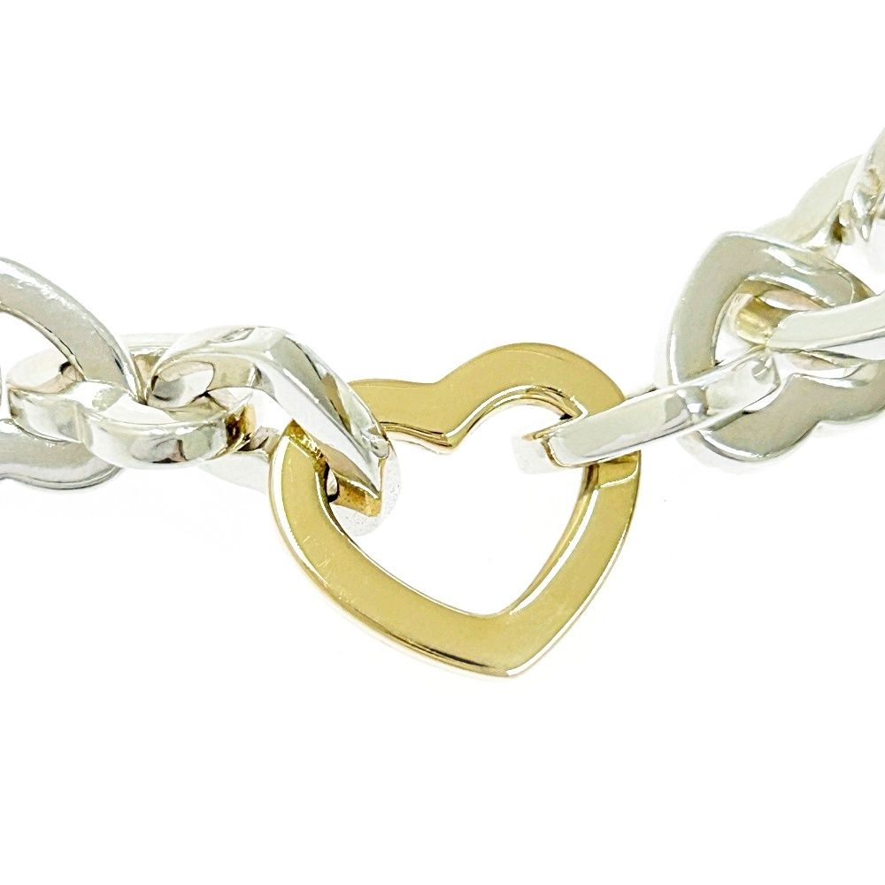 中古】TIFFANY&Co. ティファニー シルバー ゴールド ハート リンク