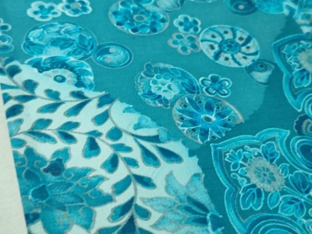 平和屋本店□希少 夏物 石川県指定無形文化財 夏牛首紬 白山工房 手織