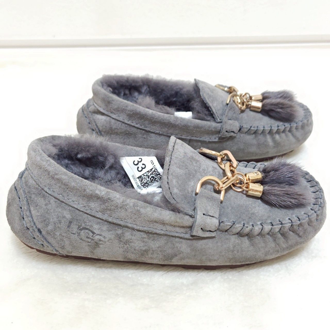 【未使用品】UGG アグ　ムートン　モカシン　ローファー　27cm 新品 アグ UGG ムートン ローファー - メルカリ
