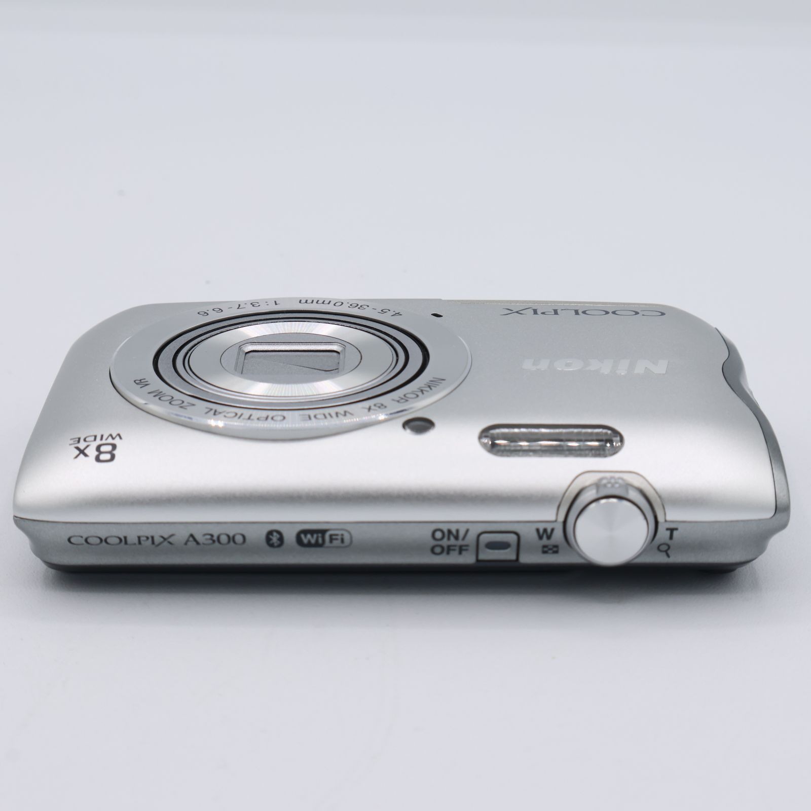 【未使用に近い】Nikon COOLPIX A300 デジタルカメラ　シルバー Amazon | Nikon デジタルカメラ COOLPIX A300 光学8倍ズーム